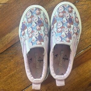 Kids Slip-On Shoes - Pink and White
